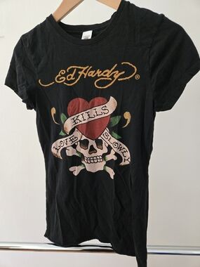 Ed Hardy "Kills Love Slowly" Black Tee